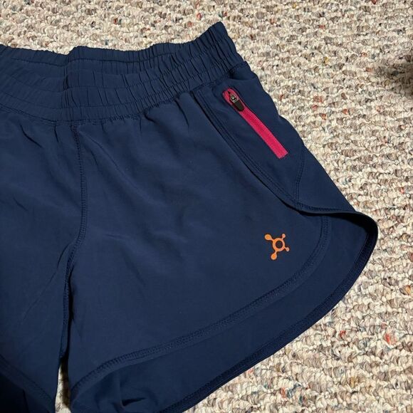 Orangetheory Fitness OTF Navy Blue Running Shorts Lined- Size XS - Picture 2 of 9